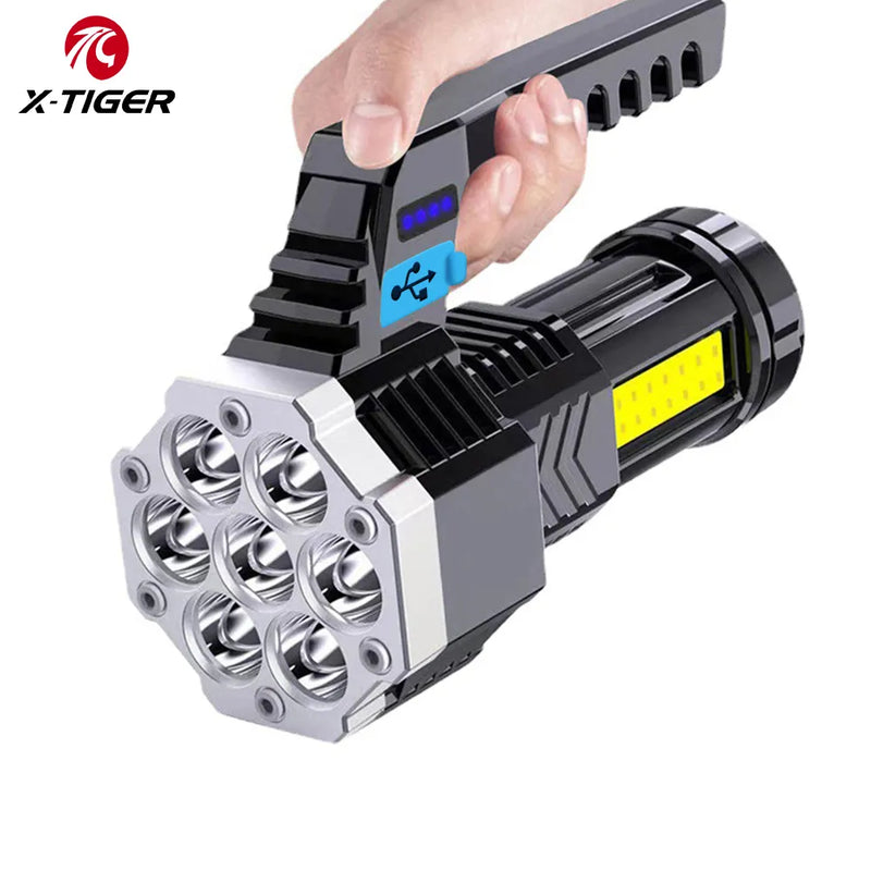 X-TIGER-Lanterna LED recarregável de alta potência